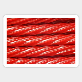 Long Red Licorice Rope Candy Photo Stripes Magnet